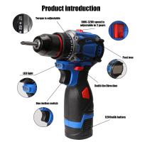 16.8V Rechargeable BrushlessElectric Drill Cordless Screwdriver Power Tools Set Household Maintenance Repair Rechargeable Lithium Battery - details 6