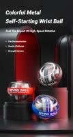 Gyroball Powerball Entrenador De Muñeca Y Antebrazo Equipo De Fitness Muscular Bola De Giro Estabilizador De Músculos De Mano Ejercicio De Fortalecimiento De Brazos - details 0