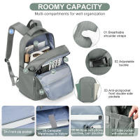 Nueva Mochila De Viaje Para Hombres Y Mujeres Mochila De Negocios Con Compartment Para Portátil Bolsa De Cabina Para Distancia Corta - details 4