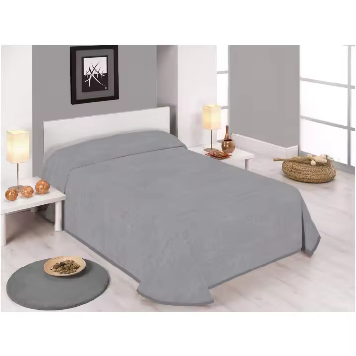 SABANALIA - Colcha estampada Stone (Disponible en varios tamaños y colores) | Colcha ideal para primavera y verano | Producto ligero y decorativo - 1