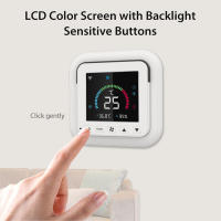 Controlador De Temperatura Y Humedad WiFi Inteligente Para Aire Acondicionado Con Pantalla Táctil LCD Y Control Remoto IR Compatible Con Google Home Alexa - details 3