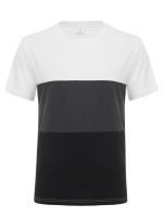 Camiseta deportiva de verano de manga corta con cuello redondo informal de talla grande para hombre, a juego con el color, a la moda para fitness - details 2