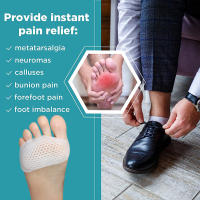 Pexmen Almohadillas De Metatarsal 2Pcs Almohadillas De Gel Para Alivio Del Dolor De La Parte Media Del Pie Y Neuroma De Morton Conjunto De 2 - details 5
