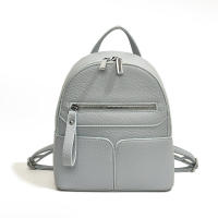 Mochila urbana sencilla de PU a juego para uso diario, mochila para mujer - details 5