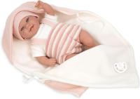 Muñeca con peso Elegance 35cm Babyto rosa rayas con manta - Arias 60750 AR60750 ARIAS - details 0