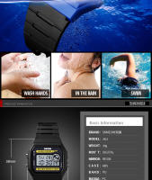 Reloj Deportivo Para Mujer SKMEI Moda Digital Resistente Al Agua Con Alarma Y Luz Trasera Pulsera De PU Reloj Feminino 1413 - details 6