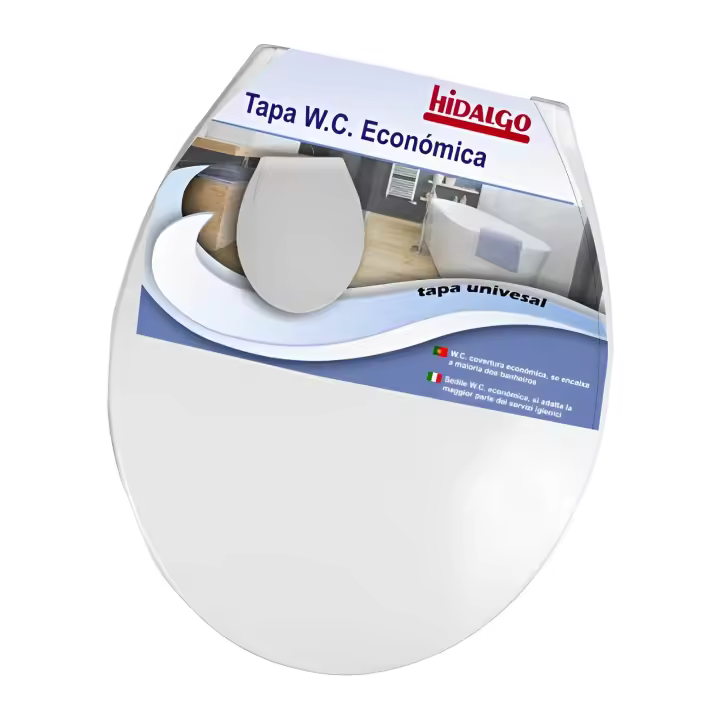 LILI HOME Tapa de Inodoro Bater Cierre Lento Universal 43 x 33 cm incluye material de montaje. Es una solución práctica y funcional para cualquier baño. Fabricada en plástico de alta calidad, ofrece durabilidad y facilidad de mantenimiento. - 1