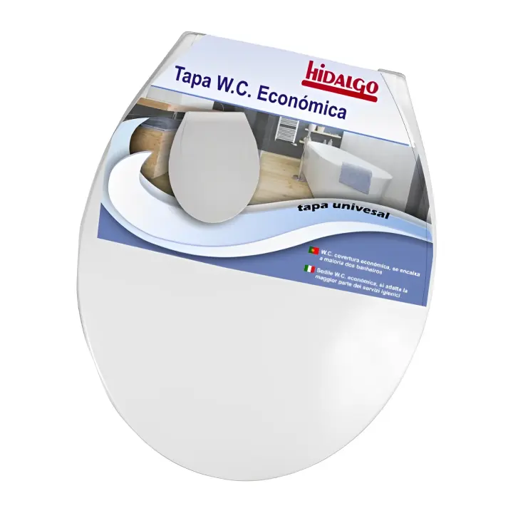 LILI HOME Tapa de Inodoro Bater Cierre Lento Universal 43 x 33 cm incluye material de montaje. Es una solución práctica y funcional para cualquier baño. Fabricada en plástico de alta calidad, ofrece durabilidad y facilidad de mantenimiento. - 1