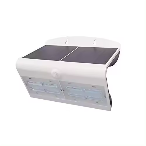 APLIGUE DE PARED BLANCO LED SOLAR CON SENSOR 3.2W 400LM 3000K LUZ AMARILLO - 1