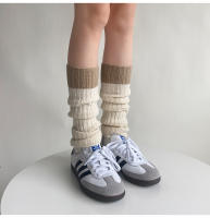 Calentadores De Piernas Lolita Para Mujer Estilo Coreano Otoño Invierno Tejidos a Mano Cubren El Pie Socks JK Y2k Punk Gótico Leggings Boot Cuffs - details 11