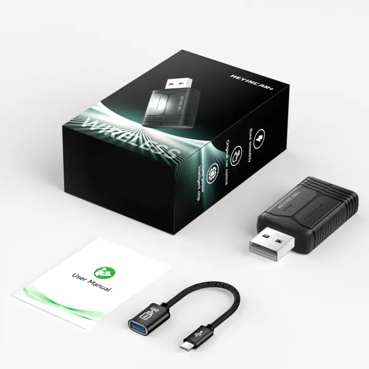 Adaptador De Caja AI Wireless Para Coche HEYINCAR CarPlay Android Auto Para Opel Skoda Kia Haval Toyota Mazda Ford Peugeot VW Audi - 1