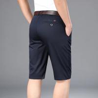 Nuevos Shorts Casuales Para Hombre 2024 5 Colores Verdes Beige Negro Azul Marino Estilo Recto Elásticos Moda Verano - details 6