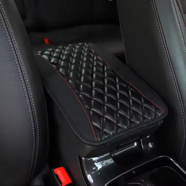 Manta De Reposabrazos Para Coche Universal En Cuero PU Estilo Étnico Impermeable Antideslizante Con Caja De Almacenamiento Accesorio De Estilo Interior Para Automóvil - 1