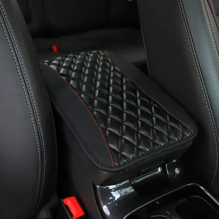Manta De Reposabrazos Para Coche Universal En Cuero PU Estilo Étnico Impermeable Antideslizante Con Caja De Almacenamiento Accesorio De Estilo Interior Para Automóvil - 1