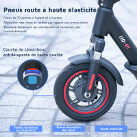 Patinete eléctrico plegable iScooter i10 - Ruedas de 10" - Adulto - 650 W, 4 velocidades, autonomía de 40-45 km, batería de 15 Ah - details 5