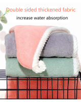 Bolera De Secado De Pelo De Doble Capa Coral Velvet Super Absorbente Toalla De Secado Rápido Para Ducha Capa Suave - details 2