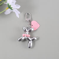 Llavero Doble De Dibujos Animados Kawaii Con Animales Brillantes Para Hombres Y Mujeres Soporte Para Bolso Coche Airpods Caja Joyería Colorido Y Bonito - details 1