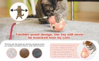 Juguete Interactivo Para Gatos 3-en-1 Con Alimentador Tumbler Danza De Pluma Y Hilo Mejor Juguete Dispensador De Alimentos Para Gatos Domésticos Y Gatitos - details 4