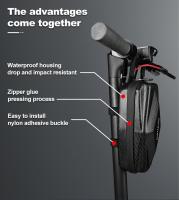 Bolsa De Manillar Para Bicicleta PHMAX Capacidad Grande Absorbe Choques Impermeable Plegable Accesorios Para Skateboard Y Bicicleta Color Negro Material EVA - details 5