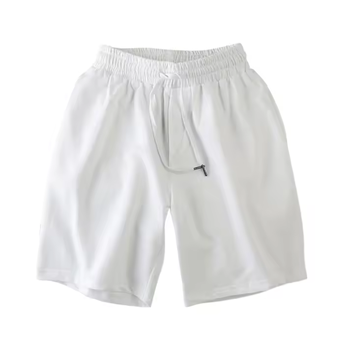 Shorts Casuales Para Hombre Transpirables Y Sueltas Para Playa Pantalones De Fitness Y Baloncesto Cómodos De Color Sólido Talla Media Longitud De Pierna Medio Cierre Elástico - 1