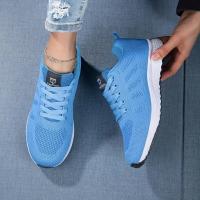 Zapatillas De Mujer Casual Verano Transpirables De Malla Plataforma Al Aire Libre Zapatillas Deportivas Con Cordones Para Caminar Y Correr - details 3