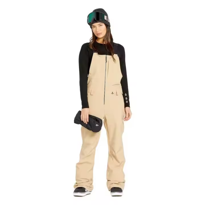 Ropa mujer Monos Volcom Mono Swift Bib Beige - 1