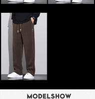 Pantalones De Corduroy De Piel Para Hombre Invierno Estilo Coreano Cálidos Y Suaves Pantalones Cargo Rectos De Moda Casual - details 6