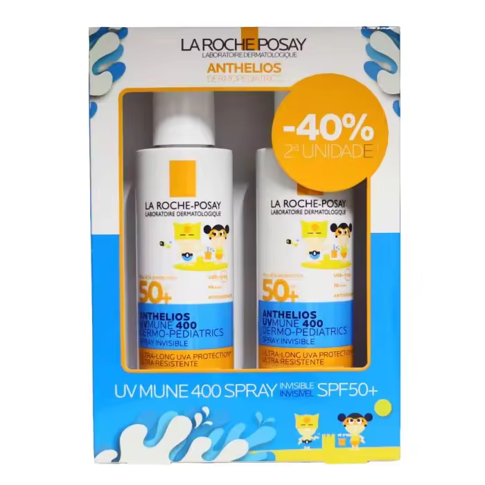 La Roche Posay Pack UV MUNE PEDIATRICO SPRAY INVISIBLE SPF50+ 2x200 - 1
