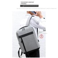 Mochila De Negocios Para Laptop Grande Capacidad Multifuncional Con USB Impermeable Para Hombres Bolsa De Hombro Casual Con Funda Trasera - details 5