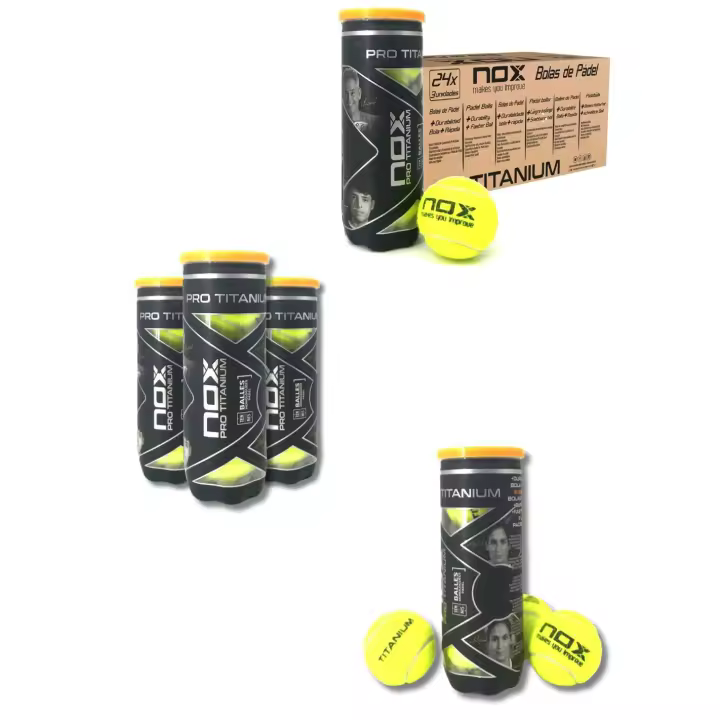 Pelotas de pádel Nox Titanium Pro - Alta Calidad y Resistencia Mejorada - 1