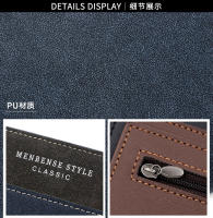 Cartera larga para hombre MenBense con costuras informales, diseño esmerilado, para documentos de mano, cartera de mano con múltiples tarjetas - details 7
