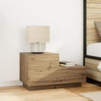 Costurero vidaXL con luces LED Roble Artesanal 100x36x49 cm - details 0