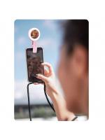 Luz De Rellenar Con Espejo Clip Para Selfie Luz De Anillo Rotatable 180° Portátil Expansible Dimmable Luz Blanca Cálida - details 3