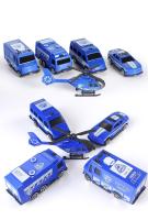 Juego De 5 Juguetes De Vehículos Para Niños Coche Helicóptero Avión Camión De Bomberos Taxi Modelo De Cosplay Regalo De Navidad - details 8