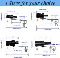 Universal Silbato De Turbo Silenciador De Escape Para Vehículo Adaptador De Tubo De Escape Para Coche Y Motocicleta - details 2
