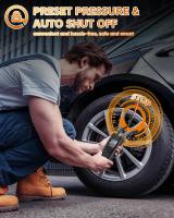 Compresor de Aire portátil para inflar neumáticos, Bomba de Aire Eléctrica de 150 PSI para neumáticos de Automóvil, Con medida - details 2