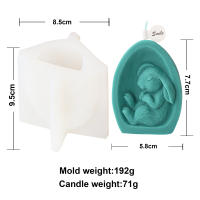 Molde De Cera De Conejo De Pascua En Forma De Huevo Medio De Silicona Alimentaria Para Hacer Sabanas Y Velas Regalo Para Manualidades - details 4
