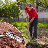 Pala De Jardín De Hierro Para Rascar Y Desenredar La Tierra Herramienta Agrícola Para Arado Y Riego Tamaño 5/6/7/8 Dientes - details 0