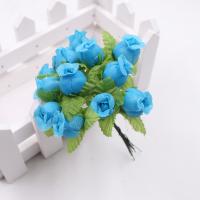 12pcs Bouquet De Flores Artificiales Rosa De Seda De 2cm Para Decoración De Boda DIY Scrapbook Wreath Caja De Regalo Y Artesanía - details 2