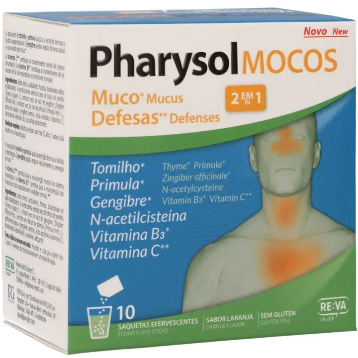 Pharysol Mocos 10 Sobres Efervescentes para la expectoración - 1