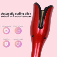 Rizador De Pelo Automático Multifunción Cerámica Rosa Herramientas Profesionales Para Estilizar Cabello Seco Con Control De Temperatura - details 1