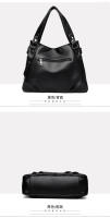 Bolso de mano de PU para mujer de moda, estilo europeo y americano, con costura, sencillo, de alta calidad, Grande. - details 16