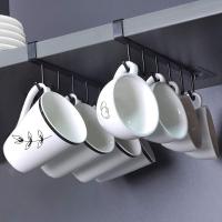 Juego de portavacos de 2 piezas, portavajos Debajo del Gabinete, Gancho para Taza de café, Taza de almacenamiento de Cocina - details 0