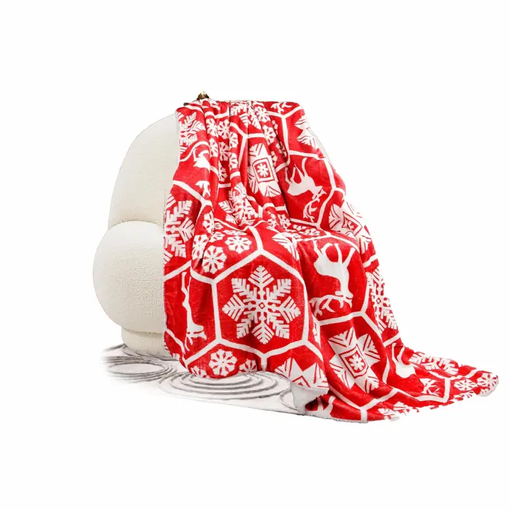 Manta Navidad Sofa Microfibra- Manta Navideña Cálida Cama Invierno Gordas- Christmas Blanket Grande 150 X 200cm- Suave Manta Sherpa Polar Xmas Manta Viaje Mascota para Todas Las Estaciones - 1