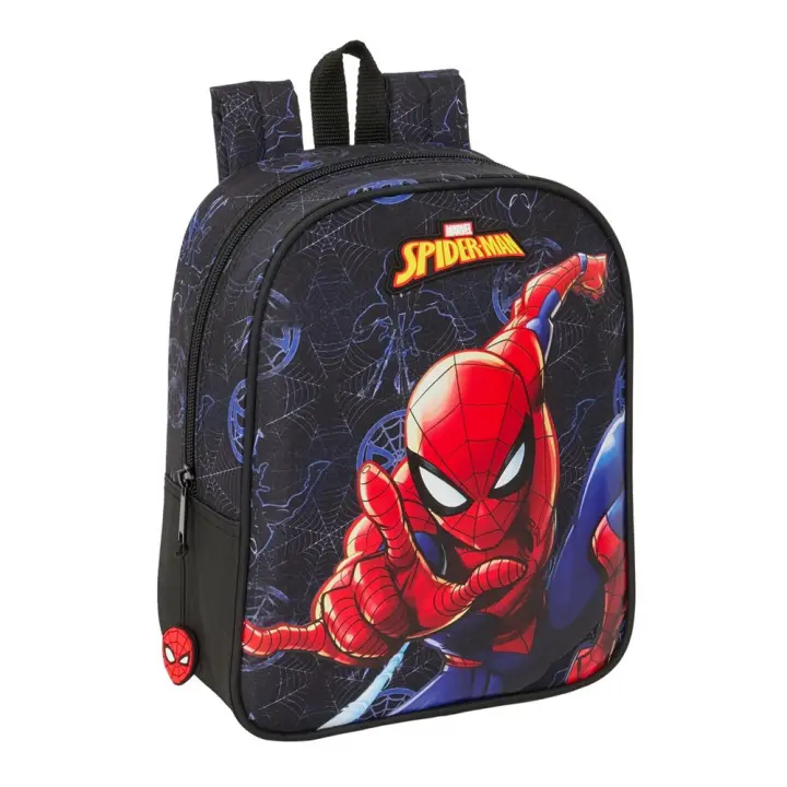 Mochila Guarderia Adaptable a Carro Spider-Man "Attack" 22X27X10Cm (Safta 612543232) - 1