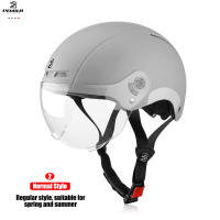 Casco De Ciclismo  Con Gafas Y Protección Auditiva Estampado Reflector Para Bicicleta MTB Carretera E-Bike Para Adultos Hombres - details 3