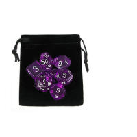 Juego De Dados DND 7 Piezas Con Bolsa De Velours Accesorios Coloridos Para Juegos De Mesa DnD RPG Incluye D4 D6 D8 D10 D10% D12 D20 - details 3
