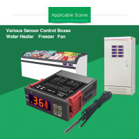 Controlador De Temperatura Digital LED STC1000 Con Sensor NTC Regulador Térmico De Relé Para Calentador Congelador Nevera Envasado Individualmente - details 3