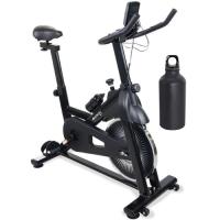 Bicicleta de spinning Mobiclinic® Varios niveles de resistencia Teide Regulable al completo Pantalla LCD Marca Española Pulsómetro Botella y portabotellas Soporte para móvil - details 1