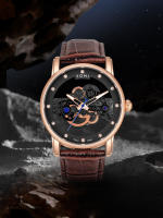 Reloj De Cuarzo TOMI Para Hombres Y Mujeres Reloj De Lujo Casual Con Diamantes Huecos Material De Correa PU Estilo Moda Y Casual - details 24